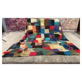 Vintage hand tied quilt