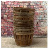 Assorted bushel baskets