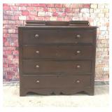 Antique chest of drawers with glove boxes