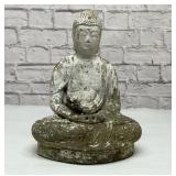 Meditating Buddha cement garden statue