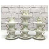 Haviland Limoges demitasse cups and saucers