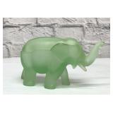 TIARA GLASS ELEPHANT CANDY JAR 4.5