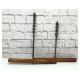 PAIR VTG HAND AUGERS