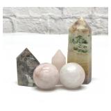 5 sm crystals obelisks, spheres 2.5