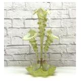AMAZING 19th CENTURY URANIUM GLASS EPERGNE