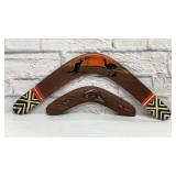 2 Australian boomerangs