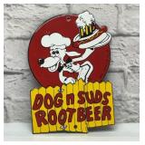 DOG N SUDS ROOTBEER PORCELAIN SIGN