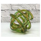 GLASS INFINITY KNOT HAND BLOWN 6