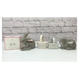 Assorted rabbits, baskets