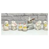 RABBIT SALT $ PEPPER SHAKERS, FIGURINE