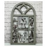Photo collage church window frame