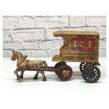 CAST IRON HORSE DRAWN ICE CART 11