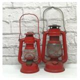 2 oil lanterns
