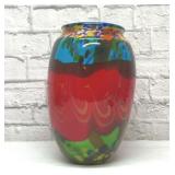 Spectacular MURANO style blown glass vase 13