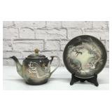 DRAGONWARE TEAPOT, PLATE
