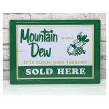 Mountain Dew Metal sign