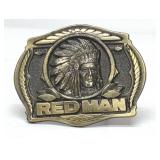 REDMAN BRASS BELT BUCKLE 1988 L.E.