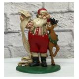 Santa and reindeer doorstop 8