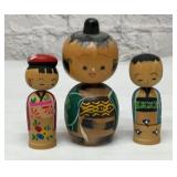 3 JAPANESE VTG BOBBLEHEAD DOLLS
