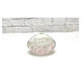Pink swirl paperweight
