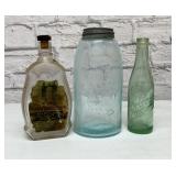VTG Bottles, Dr Pepper, masons, 2 governors
