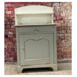 Antique wash stand with marble top