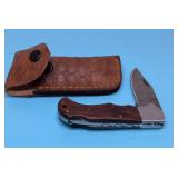 Custom made pocket knife with sheath 4