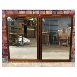 2 federal style mahogany mirrors