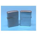 2 vintage zippo lighters