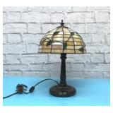 LEADED GLASS TIFFANY STYLE LAMP