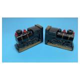Ceramic train book ends, Japan, 5