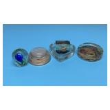 Five assorted paper weights 3