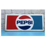 PEPSI COLA METAL SHELF SIGN
