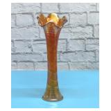 ANTIQUE IMPERIAL CARNIVAL RIPPLE SWUNG VASE