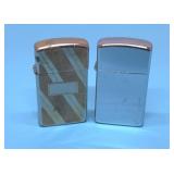 2 VTG Zippo Slim lighters