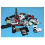 Assorted pocket lighters advertising