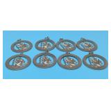 8 St Christopher pendants 47.84g