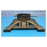Cast-iron Christmas tree stand. Gold 13x13