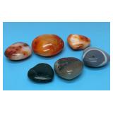 6 PUFFY CRYSTAL HEARTS