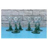 6 SIESTA CACTUS MARGARITA GLASSES