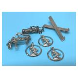 VTG sterling, silver pins and pendants 45.64g