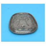 Sterling silver liberty Bell medallion 21.16g