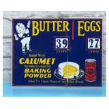 Calumet baking powder metal sign