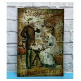 Collars and cuffs metal sign