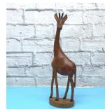 Hand carved Kenya giraffe sculpture