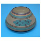 Multicolor NATIVE AMERICAN Southwest banded bowl
