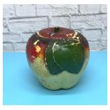 1940s hall pottery blushing apple cookie jar
