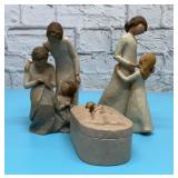 3 WILLOW TREE FIGURINES