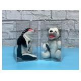 2 Coca-Cola plush animals