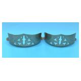 Sterling silver cowboy boot heel cuffs